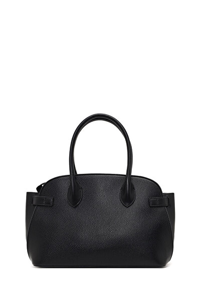 Derimod Women's Black Long Strap Patterned Shoulder Bag 25Wbd285614