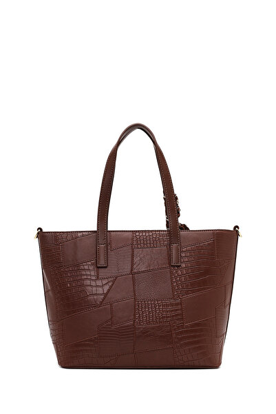 Derimod Women's Brown Long Strap Printed Shoulder Bag 25Wbd286314