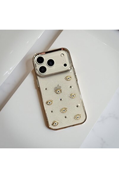 HYPERSOFT iPhone 7-8 Plus (5.5 Inch) Compatible Silvery Transparent Stone Sil...