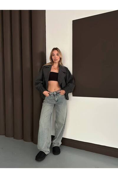 MAXXANA Drawstring Detail Trench Coat