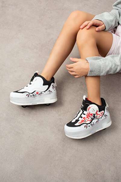 RGV Patented Light-Up Sports Shoes 4-Wheel Skates – Lights On/Off with Button