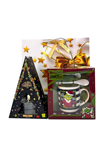 velve Christmas Delight package, with room freshener and ceramic mug, saucer and teaspoon set