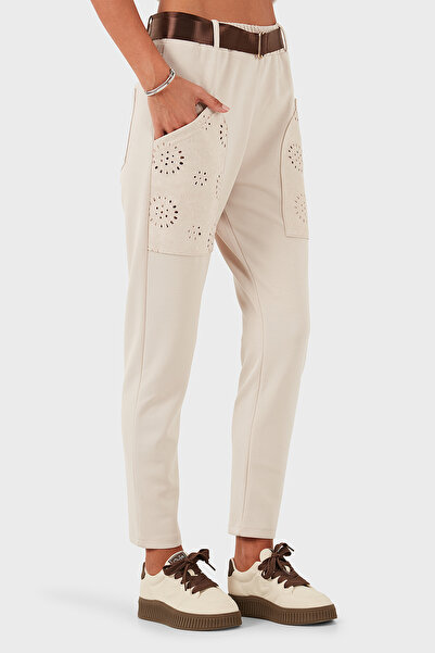 Via Dante Παντελόνι με κανονική εφαρμογή και λεπτομέρεια τσέπης στη μέση PANTOLON 69144030