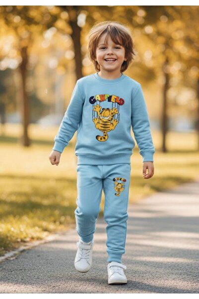KOKOŞ BEBEK Carfield Boys' Tracksuit Set - Age 2/8 - 31558