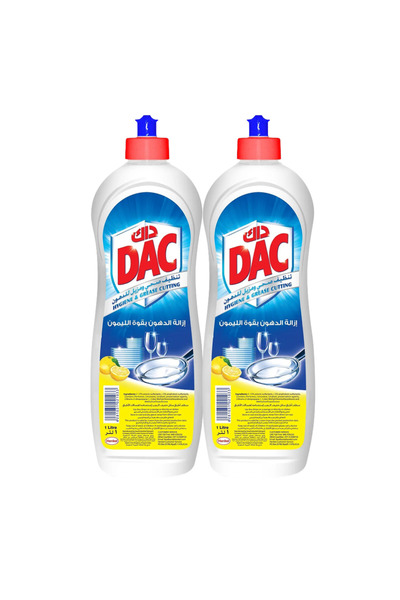 DAC Lemon Dishwashing Liquid – 2 × 1 L