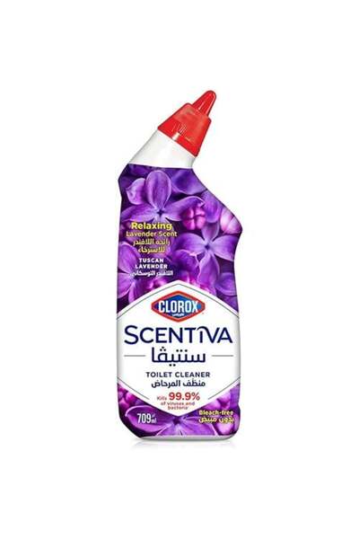 Clorox Scentiva Toilet Cleaner 709 ml, Tuscan Lavender, Bleach-Free