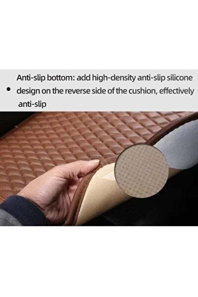 Generic 3PCS Front Lower Car Seat Cushion Cover - Anti-Slip Wrap Around, Fits 95% Vehicles (Black)