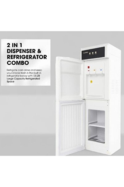 TURBO Turbo 2-in-1 Water Dispenser with Bottom Refrigerator – Hot/Cold/Normal. TURBO… The Choice You Build Confidence.