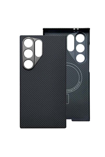 Beauenty جراب لهاتف Samsung Galaxy S25 Ultra مع MagSafe، مصنوع من ألياف الأرا...