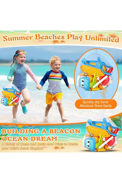 Generic 30-piece children's beach toy set, suitable for children aged 3 and above for sandpit play