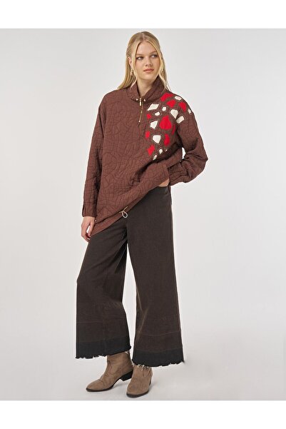 Kayra Suede Vest with Stitching Detail Black