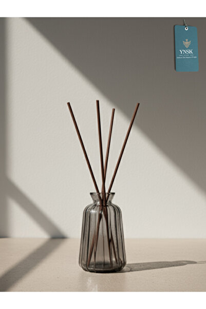 YNSK Luxury | 3-Piece Minimalist Decor Glass Vase - Smoked