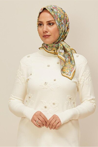 Alvina ÇİÇEK DESENLİ EŞARP 8603