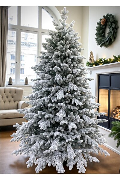 ChristmasExpress Artificial fir tree ELIT with snow, 210cm, 100% molded branches