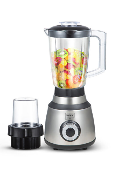 İMPEX BL3508 2in1 Blender 600W Copper Motor 1.6L Unbreakable Jar Ice-Crush Blade 2Y Warranty