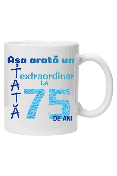CRD PRINT Cană inscripționată „Așa arată un tată extraordinar...”, model 75, ...