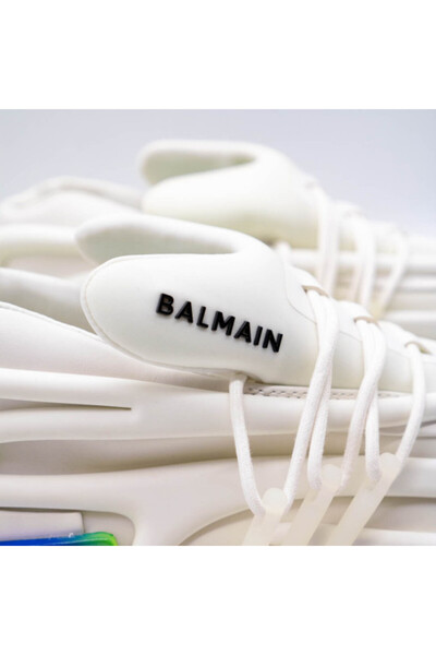 BALMAIN UNICORN COLOUR-BLOCK SNEAKERS