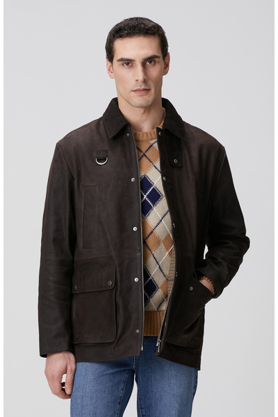 Network Kahverengi Nubuk Deri Kaban