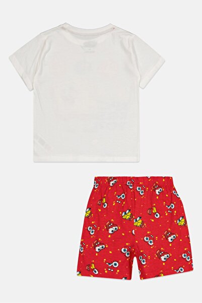 NİCKELODEON Kids Boy 2 Pcs Spongebob Short Sleeve T-Shirt And Shorts Pajama Set, Multicolor
