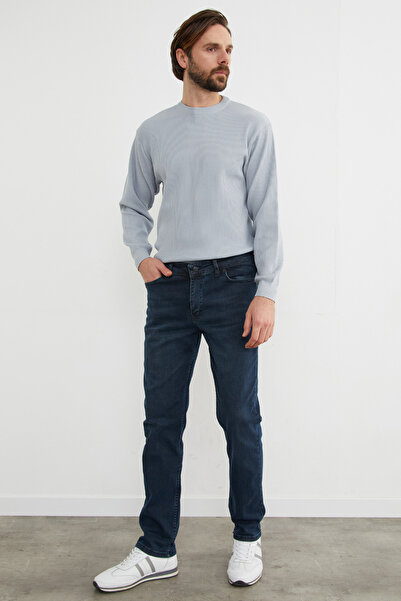 Fulla Moda Ίσιο τζιν παντελόνι με φερμουάρ