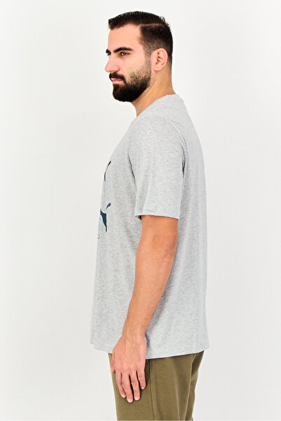Puma Men Sportswear Fit Short Sleeve Outdoor T-Shirt, Heather Grey