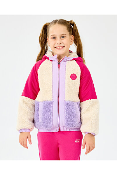 SKECHERS G Sherpa Sherpa Big Girls' Neonpink Coat Sk2520031-3586