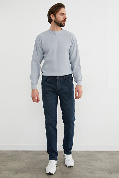 Fulla Moda Ίσιο τζιν παντελόνι με φερμουάρ