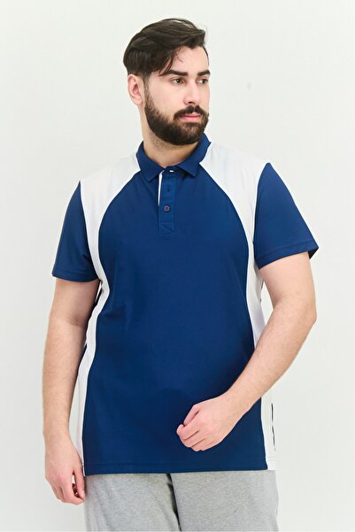 Puma Men Sportswear Fit Short Sleeves Training Polo Shirt, Teal Blue/White