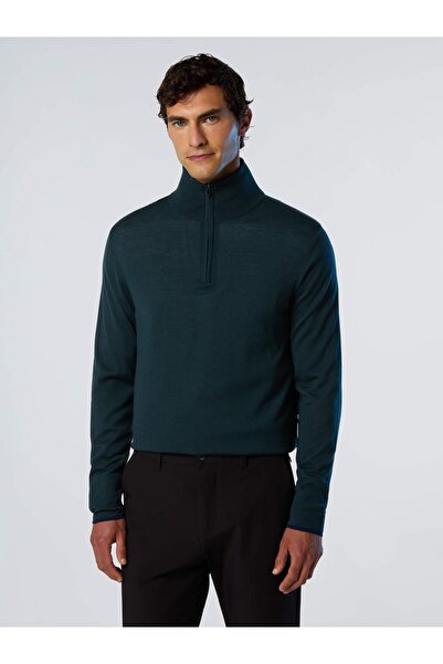 North Sails Yarım Fermuarlı Dik Yaka 14GG Triko Kazak