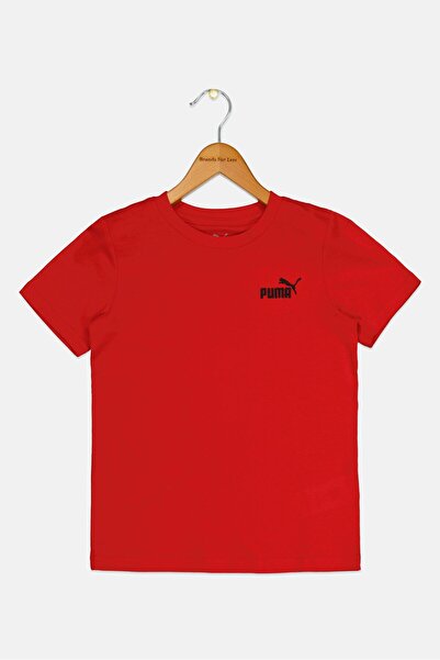 Puma Kids Boy Sportswear Fit Short Sleeve Outdoor T-Shirt, Red