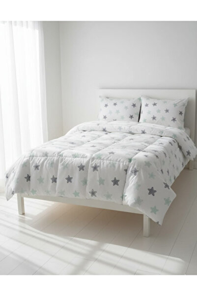 Alpateks Home طقم لحاف فردي منقوش مملوء بالسيليكون مصنوع من قماش رانفورس القط...