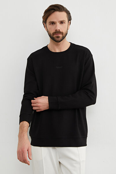 Fulla Moda Basic Crew Neck Modal Fabric Sweatshirt