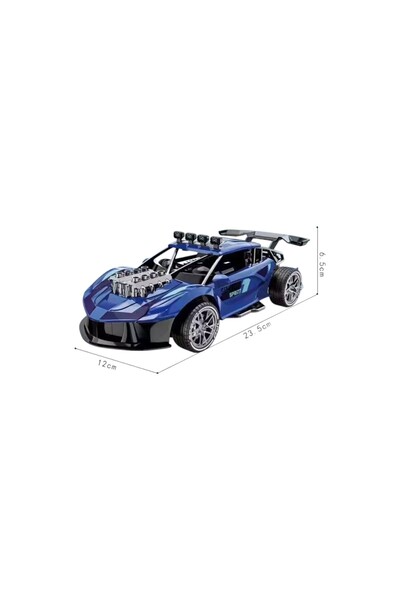 Toysea 1:16 Alloy Metal RC Super Sports Car, 2.4GHz High-Speed Drift Racing Buggy for Kids