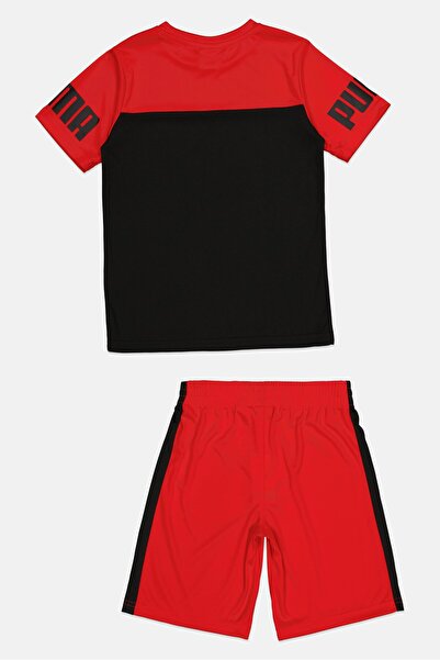 Puma Kids Boy 2 Pieces Brand Logo T-Shirt And Shorts Set, Multicolor