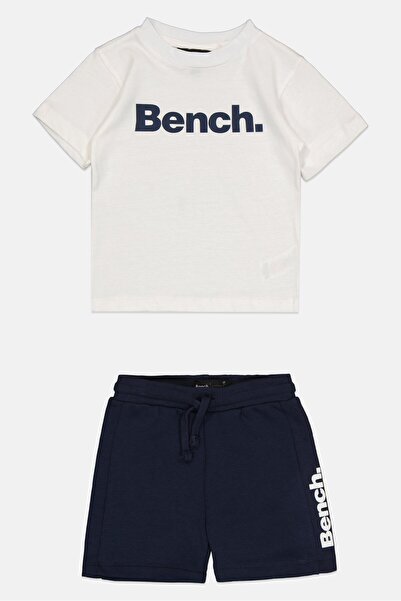 BENCH Kids Boy 4 Pieces Short Sleeve Brand Logo Tops And Bottom Set, Multicolor