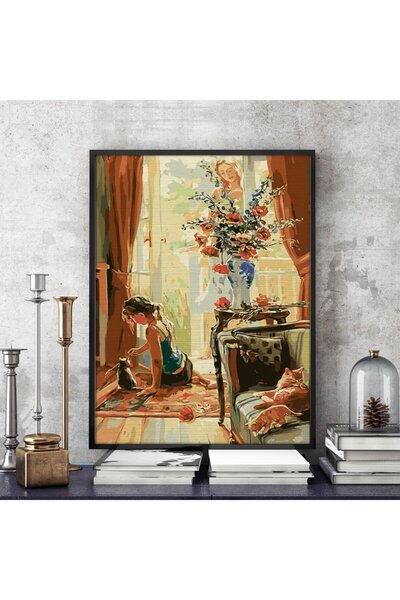 Pictorul Fericit Family Time - Pictură pe numere