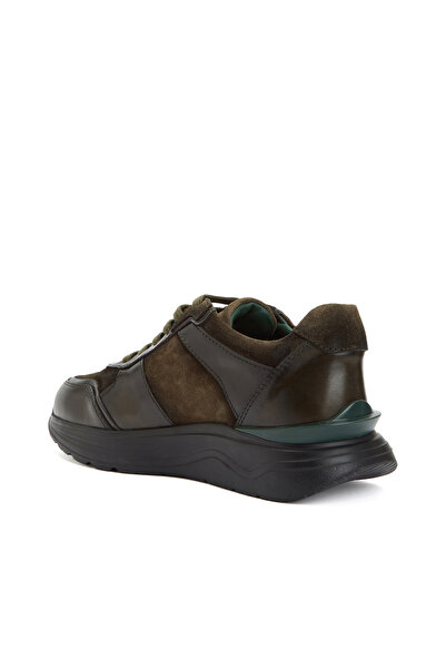 George Hogg Haki Vibram Taban Özellikli Kadın Deri Sneaker