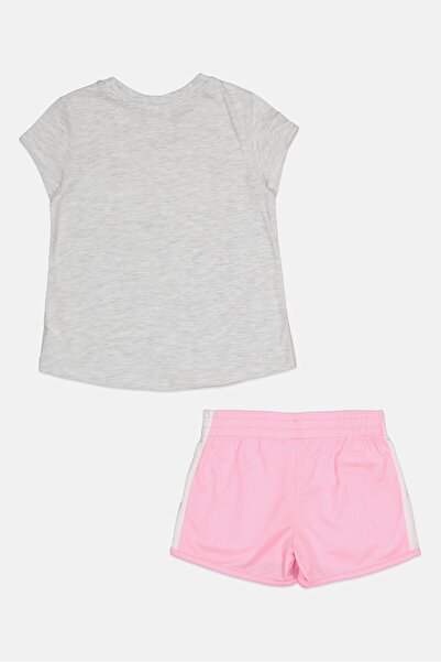 Puma Kids Girl 2 Piece Graphic Print T-Shirt And Shorts, Multicolor