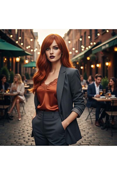 ALVERA COLLECTION شعر مستعار متوسط ​​الطول من الألياف الاصطناعية من دالي بيرش...