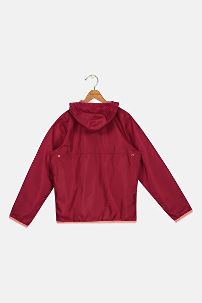 Asics Kids Girl Hooded Outdoor Jacket, Dark Purple