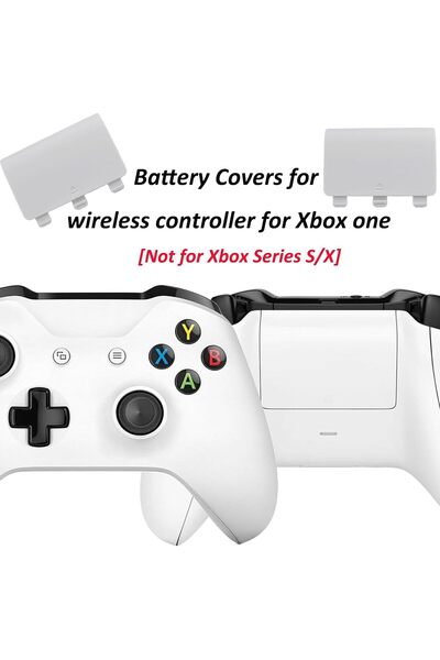 eWINNER 4 PCS Battery Back Cover for Xbox One/One S/One X Controller (White)