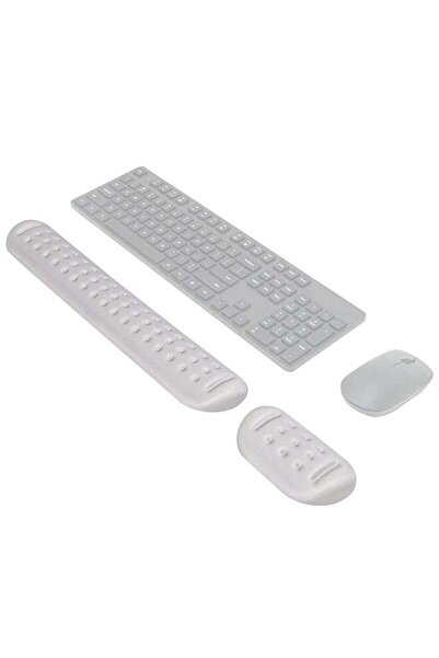 fulina Keyboard Wrist Rest Pad and Mouse Wrist Rest Pad, Soft Memory Foam Ergonomic Hand Wrist Support Grey