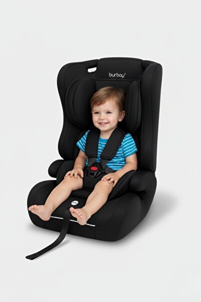 burbay مقعد سيارة محمول مبطن للأطفال بحزام ثلاثي، غطاء قابل للغسيل، مقعد أمان للسفر للرضّع