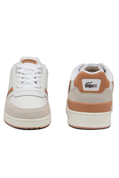 Lacoste T-Clip Leather Mens Sneaker Genuine Leather Casual Sports Shoes White