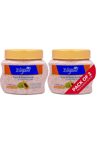 AFS Elegant Elegant Fresh Papaya Face & Body Scrub - 500 ML Twin Pack