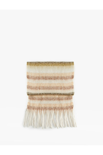 Koton Eșarfă lungă cu dungi cu textura moale