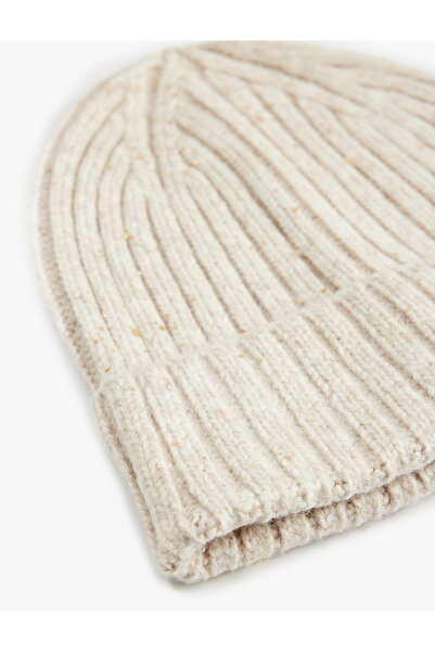 Koton Basic Layered Wool Blend Knitted Beanie