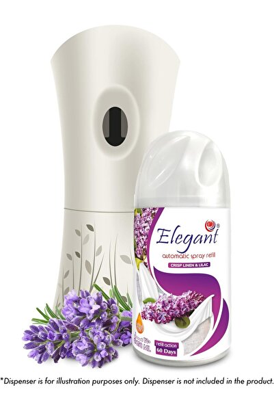 AFS Elegant Elegant Automatic Spray Refill – Crisp Linen & Lilac – 250ML – Air Freshener Refill