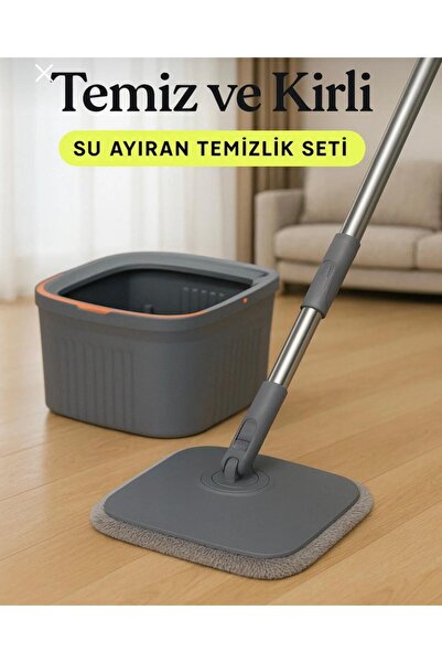 Nest Nookk Temiz ve Kirli Suyu Ayıran Mop Seti – 360 Derece Döner Mikrofiber ...