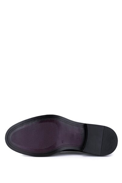 Tamer Tanca Erkek Hakiki Deri Siyah Klasik Ayakkabı